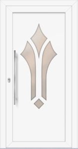 Klara vz - farba ral9016; przeszklenie - crepi; pochwyt - md02k; rozeta - re03op