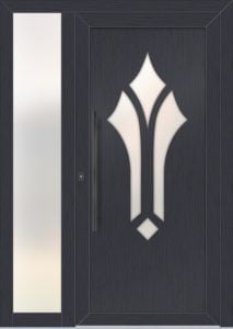 Klara vz - folia re701605; przeszklenie - mleczne; pochwyt - mdb02k; rozeta - rebr6; naświetle boczne