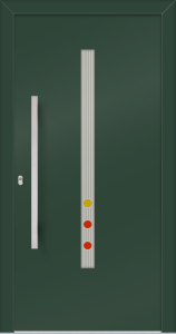 Diana as 3 Diana as - jednostronna nakładka; farba - ral6005; przeszklenie - finesa; pochwyt - md39k; rozeta - re03op