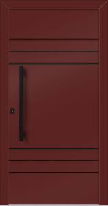 Sarah as - jednostronna nakładka; farba - ral8012; aplikacje - czarna; pochwyt - mdb14k; rozeta - rebr2