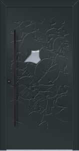 Jasmin ad - jednostronna nakładka; farba - ral7016; przeszklenie - przezroczyste; pochwyt - mdb04k; rozeta - rebr2