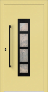 Gita ad - jednostronna nakładka; farba - ral1015; ramka - czarny; przeszklenie - altdeutsch; pochwyt - mdb57k; rozeta - rebr6