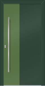 Kate ad - jednostronna nakładka; farba - ral6005/ral6011; pochwyt - md04k; rozeta - re02hp