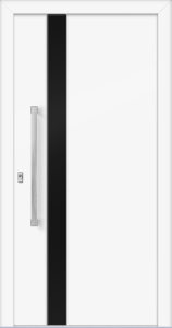 Lily ad - jednostronna nakładka; farba - ral9016/ral9005; pochwyt - md50k; rozeta - re02hp