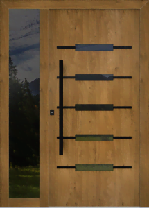 Manon et 4 Manon et - jednostronna nakładka; folia - co49240; aplikacje - czarna; przeszklenie - stopsol przezroczysty; pochwyt - mdb39k; rozeta - rebr2; naświetle boczne