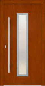 Patricie et - jednostronna nakładka; folia - ho4363043; ramka - stal nierdzewna; przeszklenie - mleczne; pochwyt - md41k; rozeta - re03op