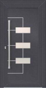 Jarmila eg - folia ho4367003; aplikacje - stal nierdzewna; przeszklenie - mleczne; pochwyt - md55k; rozeta - re03op
