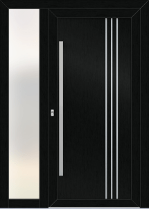 Julie eg - folia re851805; aplikacje - stal nierdzewna; przeszklenie - mleczne; pochwyt - md84k; rozeta - re02hp; naświetle boczne