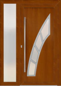 Marta eg - folia ho4363042; ramka - stal nierdzewna; przeszklenie - mleczne; pochwyt - md04k; rozeta - re03op; naświetle boczne