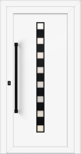 Nicol eg - farba ral9016; ramka - czarny; przeszklenie - mleczne; pochwyt - mdb57k; rozeta - rebr6