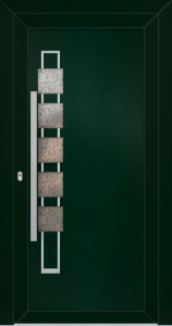 Tamara eg - folia re600505; ramka - stal nierdzewna; przeszklenie - szynszyla; pochwyt - md76k; rozeta - re03op