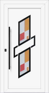 Zina eg - farba ral9016; ramka - czarny; przeszklenie - fusing; pochwyt - mdb03k; rozeta - rebr2